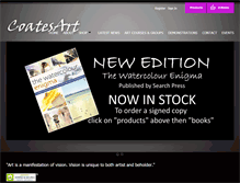 Tablet Screenshot of coatesart.co.uk